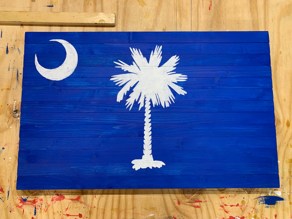 South Carolina State Wood Flag